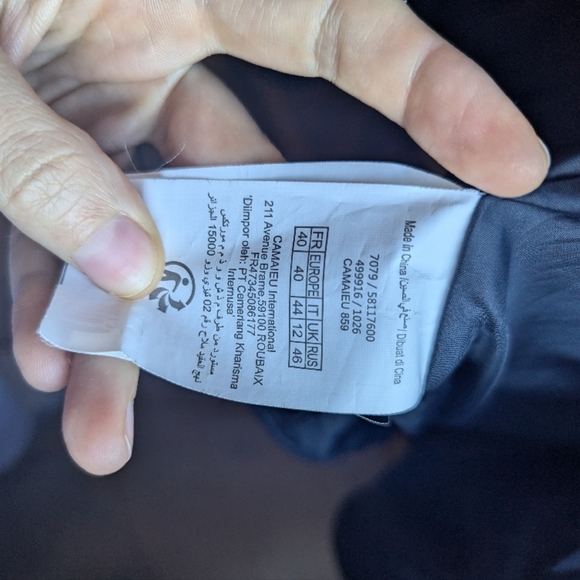 Faux Leather blue Jacket - Picture 2 of 6